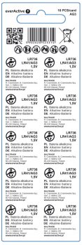 10x bateria alkaliczna mini everActive G3 LR736 LR41 10x bateria alkaliczna mini everActive G3 LR736 LR41