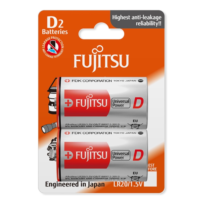 2 x Fujitsu Universal Power LR20/D (blister) 2 x Fujitsu Universal Power LR20/D (blister)