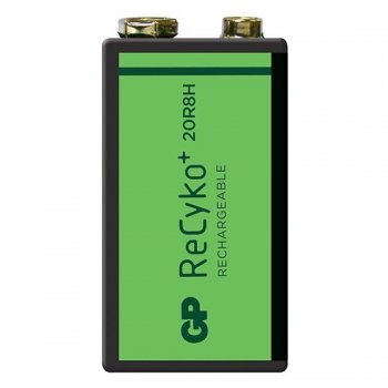 1 akumulatorek 6F22/9V GP ReCyko+ 200 Series 200mAh 1 akumulatorek 6F22/9V GP ReCyko+ 200 Series 200mAh