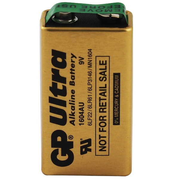 1 x bateria alkaliczna GP Ultra Alkaline Industrial 6LR61/9V (OEM) 1 x bateria alkaliczna GP Ultra Alkaline Industrial 6LR61/9V (OEM)