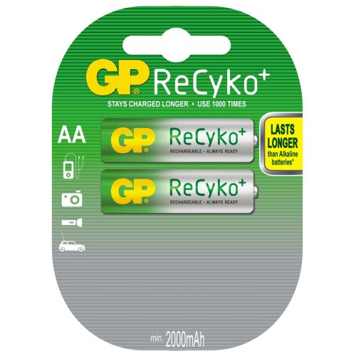 2 x akumulatorki R6/AA GP ReCyko+ 2000mAh 2 x akumulatorki R6/AA GP ReCyko+ 2000mAh