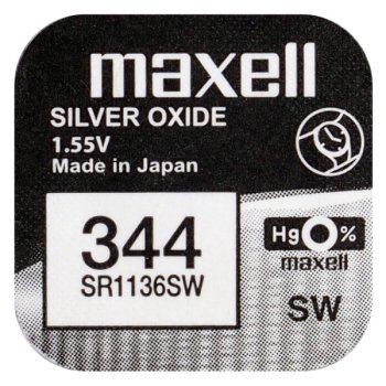 bateria srebrowa mini Maxell 344 / SR 42 SW / SR 1136 SW bateria srebrowa mini Maxell 344 / SR 42 SW / SR 1136 SW