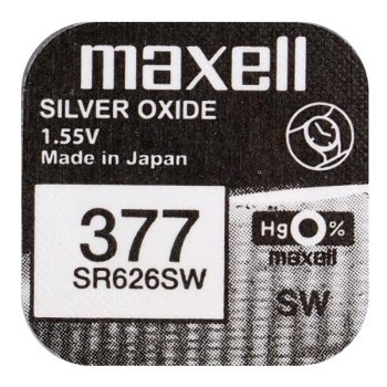 bateria srebrowa mini Maxell 377 / 376 / SR 626 SW / G4 bateria srebrowa mini Maxell 377 / 376 / SR 626 SW / G4