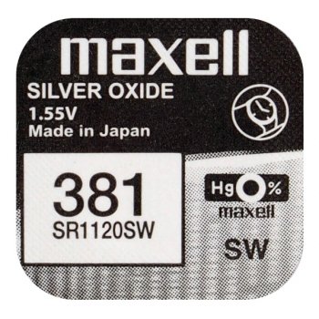 bateria srebrowa mini Maxell 381 / 391 / SR 1120 SW / G8 bateria srebrowa mini Maxell 381 / 391 / SR 1120 SW / G8