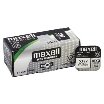 bateria srebrowa mini Maxell 396 / 397 / SR 726 SW / G2 bateria srebrowa mini Maxell 396 / 397 / SR 726 SW / G2