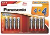 8 x Panasonic Alkaline PRO Power LR6/AA (blister) 8 x Panasonic Alkaline PRO Power LR6/AA (blister)