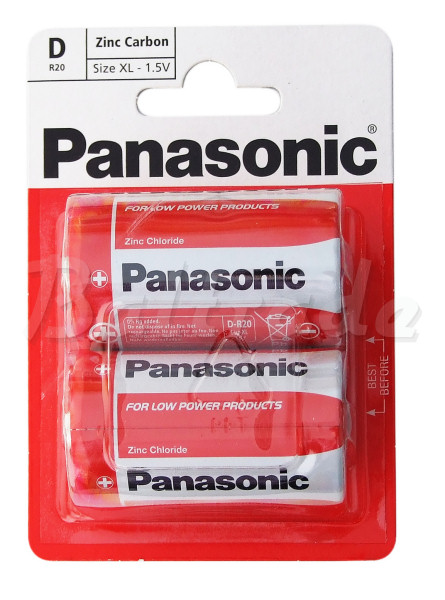 bateria cynkowo-węglowa Panasonic R20 D (blister) bateria cynkowo-węglowa Panasonic R20 D (blister)