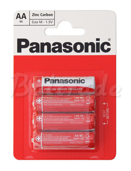 bateria cynkowo-węglowa Panasonic R6 AA (blister) bateria cynkowo-węglowa Panasonic R6 AA (blister)