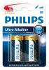 2 x Philips Ultra Alkaline LR14/C (blister)