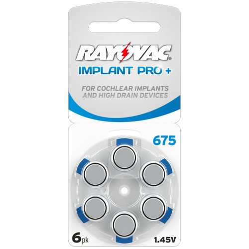 6 x baterie do aparatów słuchowych Rayovac 675 IMPLANT PRO+ MF 6 x baterie do aparatów słuchowych Rayovac 675 IMPLANT PRO+ MF