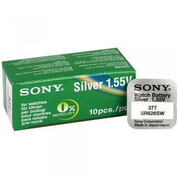 10 x bateria srebrowa mini Sony 377 / 376 / SR 626 SW / G4 10 x bateria srebrowa mini Sony 377 / 376 / SR 626 SW / G4