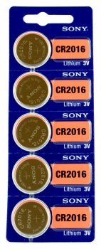 5 x bateria litowa mini Sony CR2016 5 x bateria litowa mini Sony CR2016