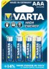 4 x Varta High Energy LR03/AAA 4903 (blister) 4 x Varta High Energy LR03/AAA 4903 (blister)