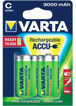 2 x akumulatorki Varta R14 C R2U Ni-MH 3000mAh 2 x akumulatorki Varta R14 C R2U Ni-MH 3000mAh