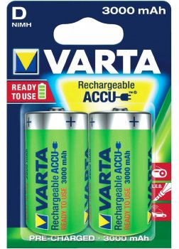 2 x akumulatorki Varta R20 D R2U Ni-MH 3000mAh 2 x akumulatorki Varta R20 D R2U Ni-MH 3000mAh