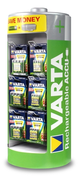 PROMOCYJNY ZESTAW - 30 blistrów akumulatorków Varta Pro R2U R6 AA 2600mAh 4BL + 30 blistrów akumulatorków Varta R2U R03 AAA 800mAh 4BL + STOJAK VARTA DRIVE PROMOCYJNY ZESTAW - 30 blistrów akumulatorków Varta Pro R2U R6 AA 2600mAh 4BL + 30 blistrów akumulatorków Varta R2U R03 AAA 800mAh 4BL + STOJAK VARTA DRIVE