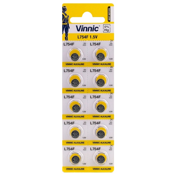 10 x bateria alkaliczna mini Vinnic G5 / LR48 / AG5 10 x bateria alkaliczna mini Vinnic G5 / LR48 / AG5