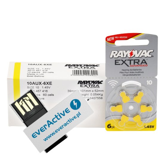 120 x baterie do aparatów słuchowych Rayovac Extra Advanced 10 MF + pendrive 8GB 120 x baterie do aparatów słuchowych Rayovac Extra Advanced 10 MF + pendrive 8GB