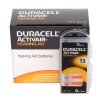 60 x baterie słuchowe Duracell ActivAir 13