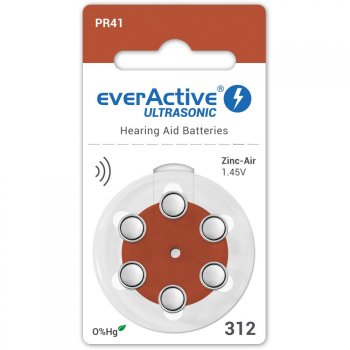 6 x baterie do aparatów słuchowych everActive ULTRASONIC 312 6 x baterie do aparatów słuchowych everActive ULTRASONIC 312