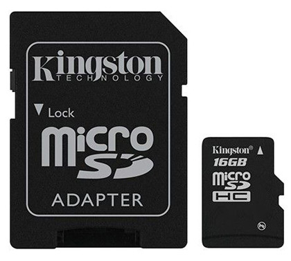 karta pamięci Kingston microSDHC 16GB + adapter SD karta pamięci Kingston microSDHC 16GB + adapter SD