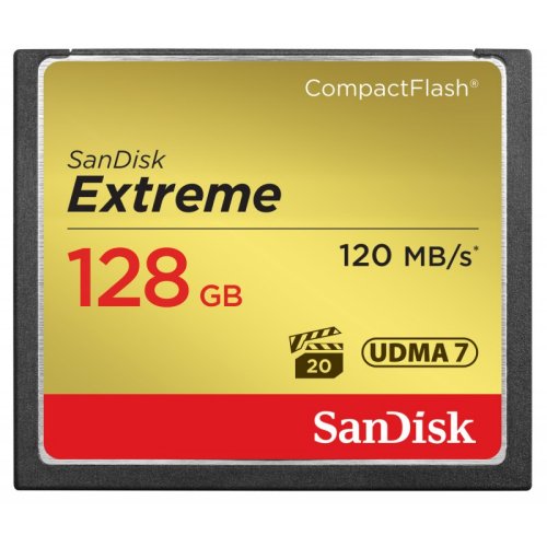 Karta pamięci SanDisk Compact Flash Extreme 128GB (CF) 120MB/s 800x Karta pamięci SanDisk Compact Flash Extreme 128GB (CF) 120MB/s 800x
