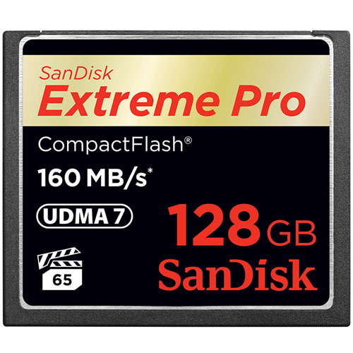 Karta pamięci SanDisk Compact Flash Extreme PRO 128GB (CF) 160MB/s 1067x Karta pamięci SanDisk Compact Flash Extreme PRO 128GB (CF) 160MB/s 1067x