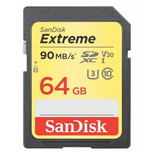 Karta pamięci SanDisk SDXC 64GB Extreme 600x (90MB/s) UHS-I U3 V30 Karta pamięci SanDisk SDXC 64GB Extreme 600x (90MB/s) UHS-I U3 V30