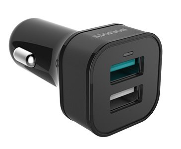 ładowarka USB samochodowa ROMOSS AU30Q 2,4A z dwoma gniazdami, Quallcom QC 3.0 ładowarka USB samochodowa ROMOSS AU30Q 2,4A z dwoma gniazdami, Quallcom QC 3.0