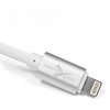 silikonowy kabel USB eXtreme iPhone 5 / 6 / 7 / SE, iPad 4, iPod nano 7G 100cm biały (blister)