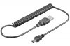 spiralny kabel mini USB 1m Goobay spiralny kabel mini USB 1m Goobay
