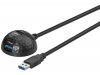 przedłużacz USB 3.0 z podstawką o długości 1,5m Goobay 95918 przedłużacz USB 3.0 z podstawką o długości 1,5m Goobay 95918