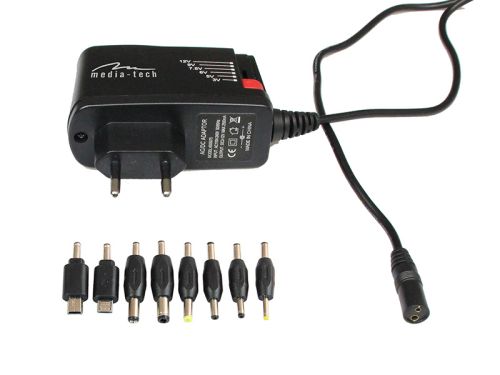 zasilacz uniwersalny Media-Tech MT6267 2500mA do tabletów, smartfonów zasilacz uniwersalny Media-Tech MT6267 2500mA do tabletów, smartfonów