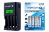 ładowarka everActive NC-450 Black + 4 x R6/AA everActive 2000 ładowarka everActive NC-450 Black + 4 x R6/AA everActive 2000