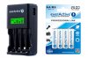 ładowarka everActive NC-450 Black + 4 x R6/AA everActive 2600 ładowarka everActive NC-450 Black + 4 x R6/AA everActive 2600
