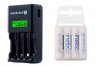ładowarka everActive NC-450 Black + 4 x R03/AAA Panasonic Eneloop 800 (box) ładowarka everActive NC-450 Black + 4 x R03/AAA Panasonic Eneloop 800 (box)