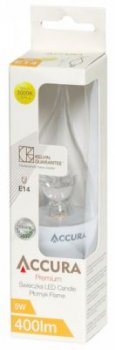 Żarówka LED SMD2835 5W E14 płomyk ciepła ACCURA Żarówka LED SMD2835 5W E14 płomyk ciepła ACCURA