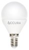 Żarówka LED SMD2835 7W E14 kulka ciepła ACCURA