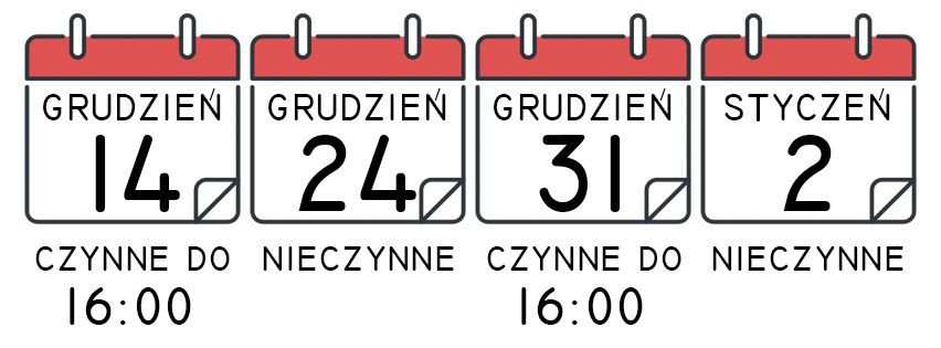 godziny pracy w grudniu