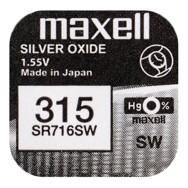 Bateria srebrowa Maxell 315
