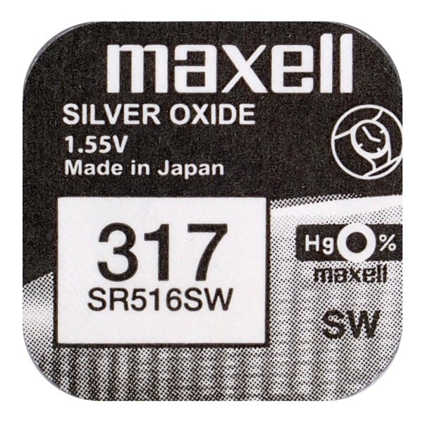 Bateria srebrowa Maxell 317