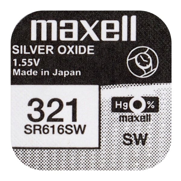 Bateria srebrowa Maxell 321