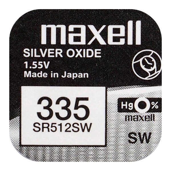 Bateria srebrowa Maxell 335