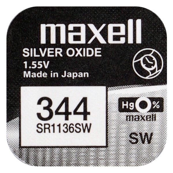 Bateria srebrowa Maxell 344