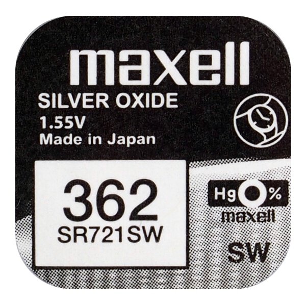 Bateria srebrowa Maxell 362