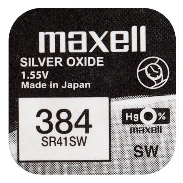 Bateria srebrowa Maxell 384
