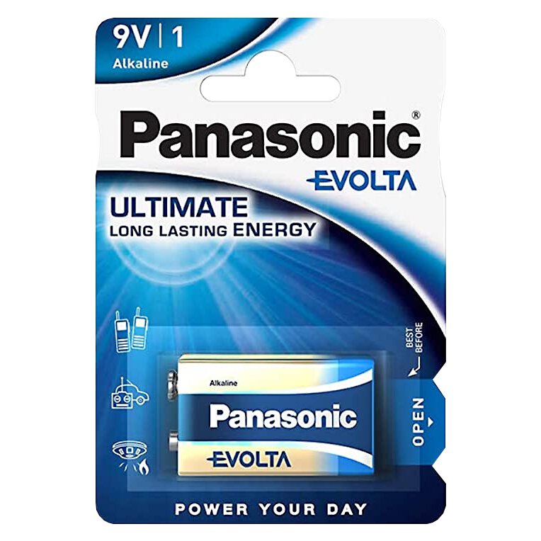 Bateria Alkaliczna 6LR61 9V R9 PANASONIC EVOLTA 1 Sztuka blister 