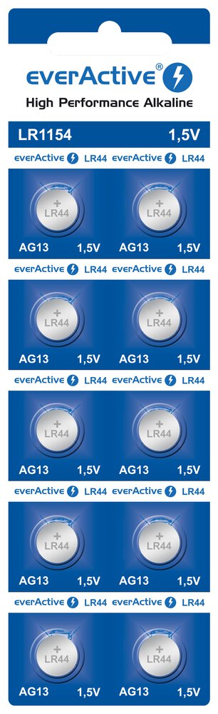 10 x bateria alkaliczna mini everActive AG13 G13 LR1154 LR44