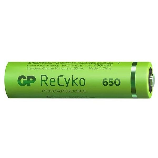 2 x akumulatorki AAA / R03 GP ReCyko 650 Series Ni-MH 650mAh