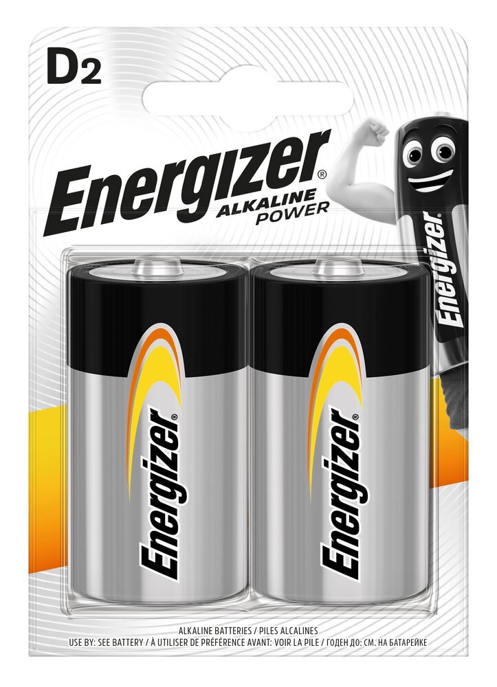 2 x bateria alkaliczna Energizer Alkaline Power LR20/D (blister)